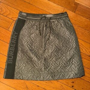 Burberry Quilted Olive Skirt